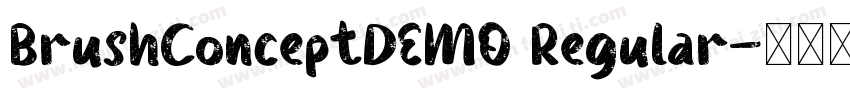 BrushConceptDEMO Regular字体转换